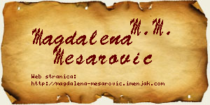 Magdalena Mesarović vizit kartica